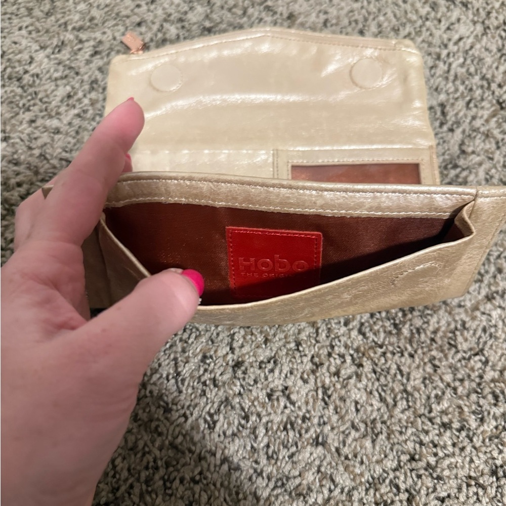 HOBO Gold Clutch Wallet - Picture 4 of 5